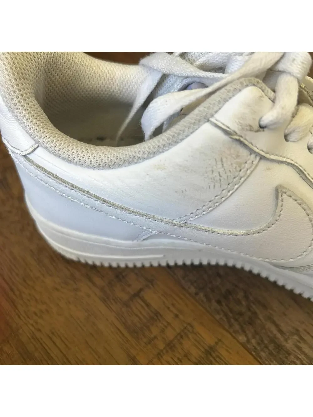 Nike Womens Sz 7 Air Force 1 Low Custom Blue Butterfly White Sneakers DD8959-100 - Picture 6 of 12